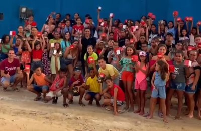 Crianças e adolescentes atendidos pelo SCFV em Jundiá ganham dia especial de lazer