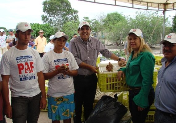 Programa de Avicultura Familiar entrega aves em Traipu