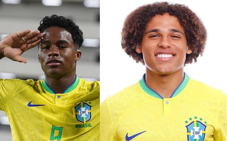 Endrick e Guilherme Biro fazem 'fusão' na vitória do Brasil no Pré-Olímpico; entenda a comemoração