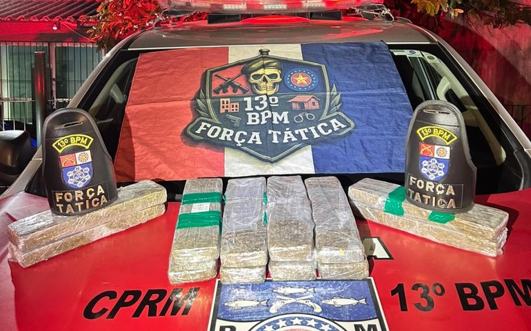 Polícia Militar apreende 11 quilos de maconha e prende suspeitos em Maceió