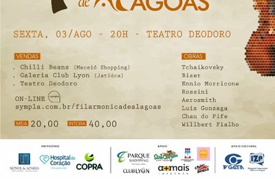 Filarmônica de Alagoas comemora primeiro aniversário com concerto especial na sexta, 3