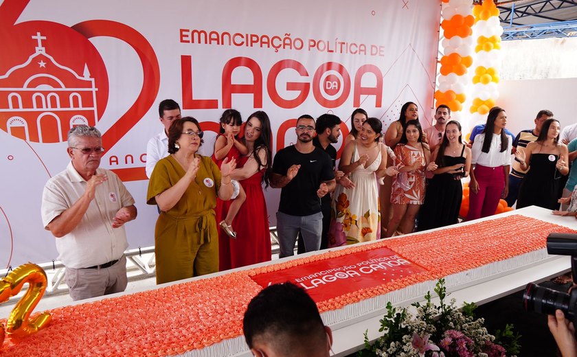 Lagoa da Canoa comemora 62 anos de emancipação com inauguração e shows musicais