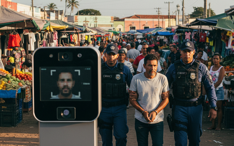 Homem é preso por violência doméstica após reconhecimento facial em Maceió