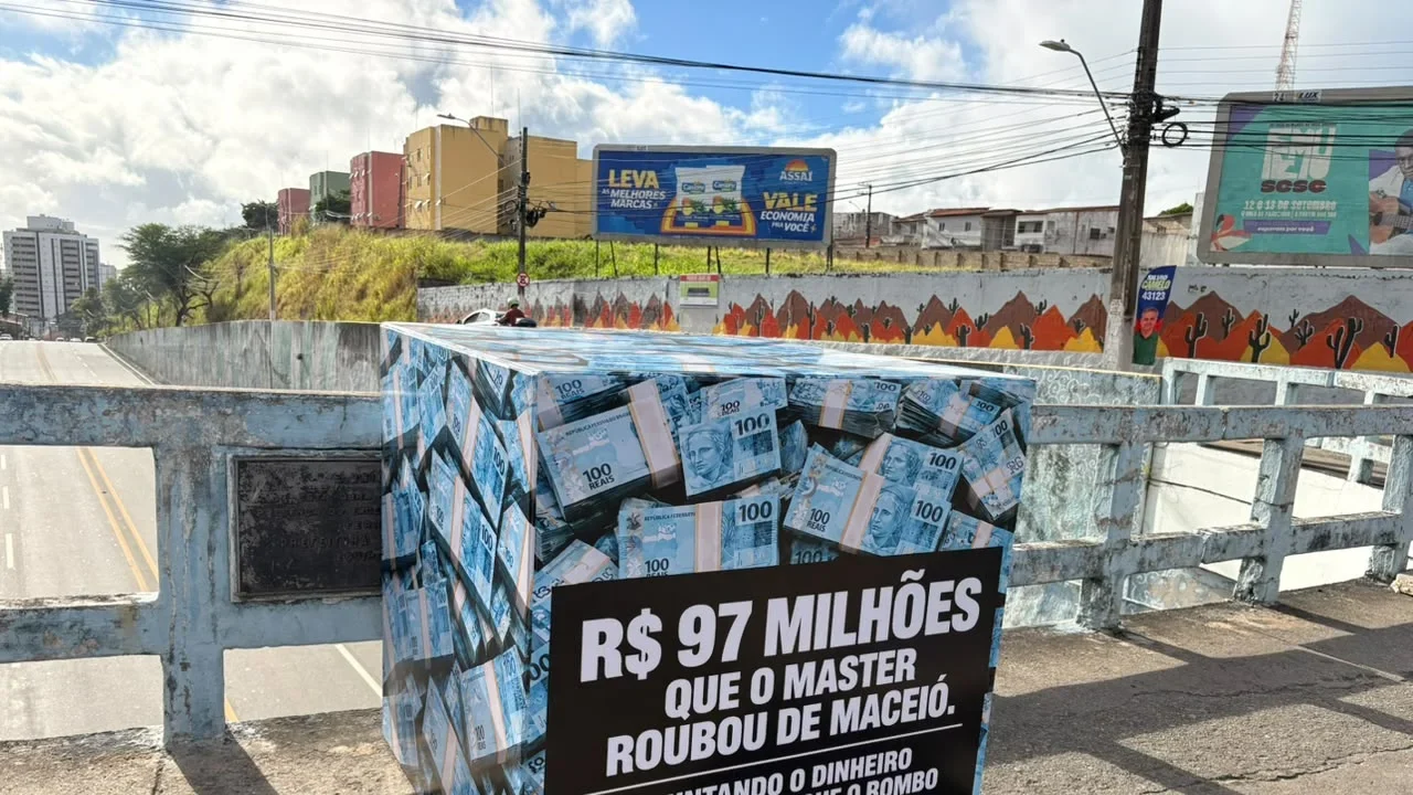 Maceió amanhece com caixas de dinheiro e pergunta: onde estão os R$ 97 milhões aplicados no Master?