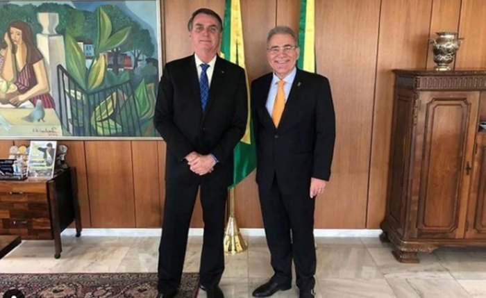 Bolsonaro e Marcelo Queiroga, em acerto para cargo de ministro da saúde
