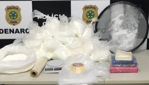 Homem é preso e cinquenta quilos de cocaína são apreendidas em laboratório de refino na Zona Norte de Aracaju / Foto: Foto: Polícia Civil/SE