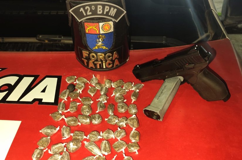 PM flagra homem com drogas e simulacro de arma na Cidade Universitária