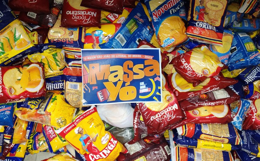 Campanha já recebeu três toneladas de alimentos no São João Massayó