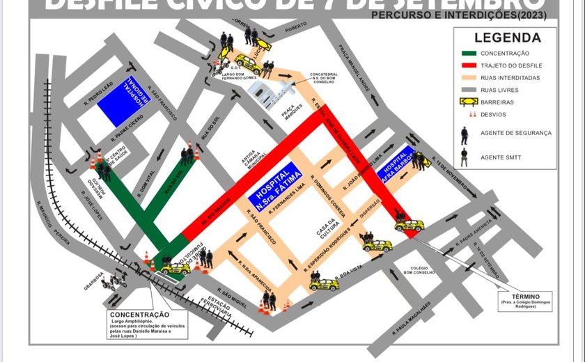 SMTT de Arapiraca anuncia plano de segurança viária o para o desfile da Independência do Brasil