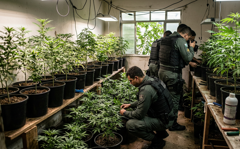 Polícia descobre plantação com 125 pés de maconha em Niterói; vídeo