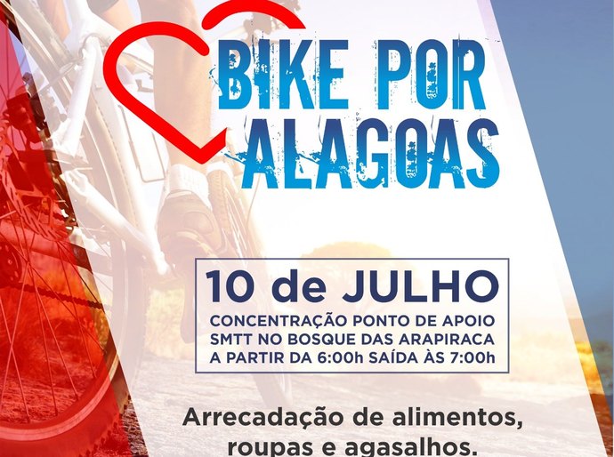 SMTT Arapiraca é parceira da ação solidária Bike por Alagoas
