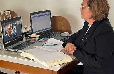 Procuradora de Justiça Marluce Caldas é a primeira mulher a participar de uma sessão da Câmara Criminal do TJAL