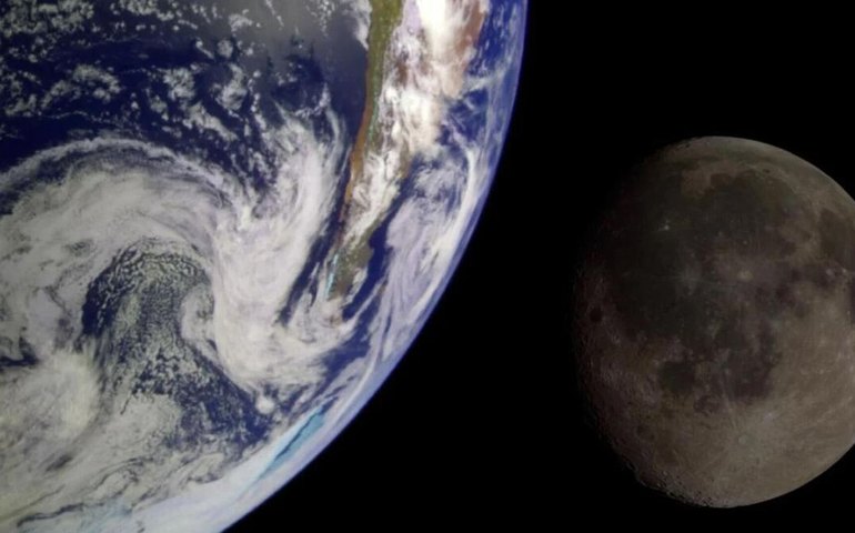 Sonda chinesa detecta 'sombra' de raios cósmicos entre a Terra e a Lua