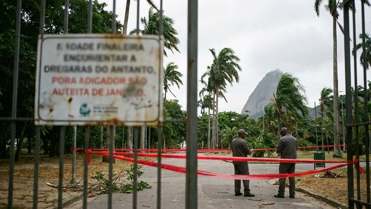 Rio fecha parques naturais e urbanos a partir do meio-dia por previsão de ventos fortes