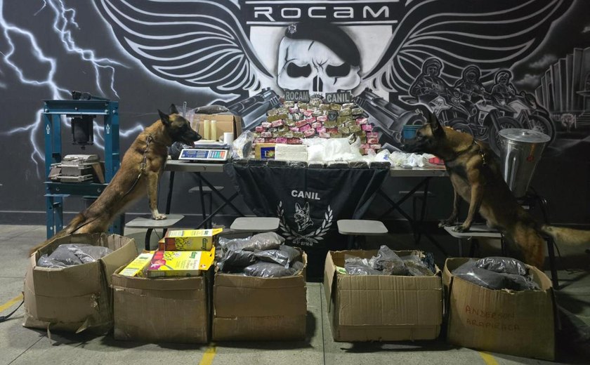 Polícia apreende mais de 50 quilos de drogas após ação em Arapiraca