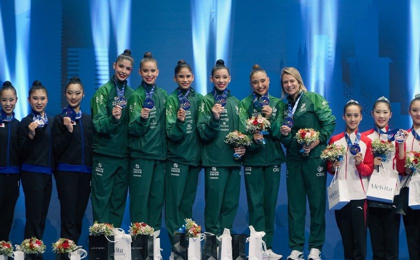 Ginástica rítmica: Brasil leva ouro inédito na Copa do Mundo, em Milão