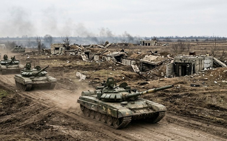 Tanques russos avançam e neutralizam posições fortificadas das forças ucranianas em Zaporozhie