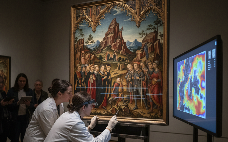 Pintura gótica vendida por R$ 188 há 70 anos é reencontrada nos EUA com ajuda de inteligência artificial