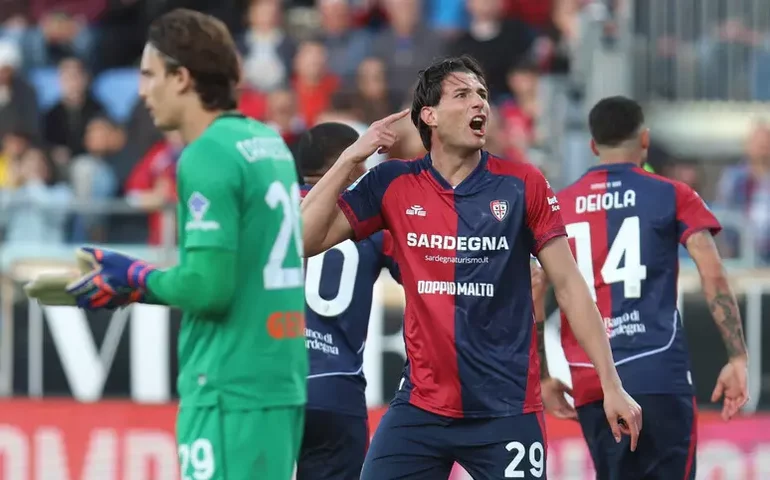 Atalanta perde para Cagliari e se complica na briga por competições europeias