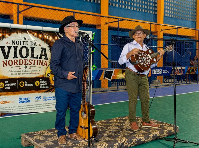 Espetáculo selecionado pelo edital Cultura em Movimento apresenta a cantoria do Repente
