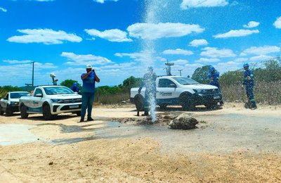 Fiscalização intensiva no sertão de Alagoas recupera 2 milhões de litros de água em janeiro