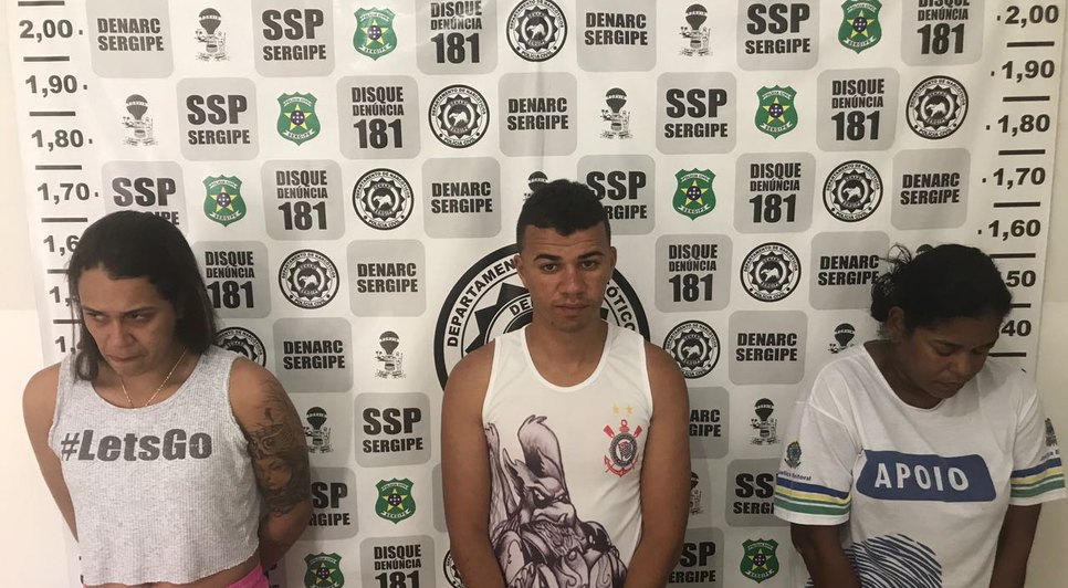trio preso / Foto: SSP/SE