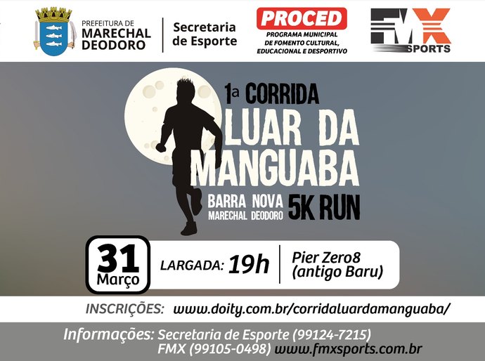 Barra Nova recebe na noite desta sexta a primeira Corrida Luar da Manguaba