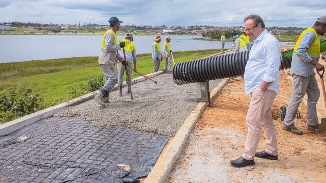 Ampliação e modernização do Lago da Perucaba estão com mais de 80% dos serviços realizados