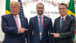 TRUMP EDUARDO BOLSONARO / Foto: REPRODUÇÃO INSTAGRAM