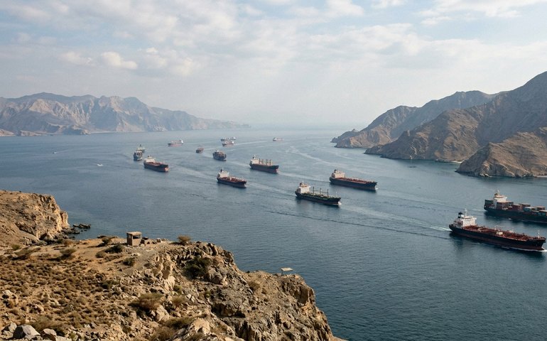 Doze navios cruzam Estreito de Ormuz após anúncio de trégua entre EUA e Irã