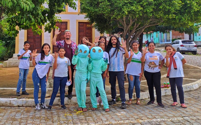 Estudantes de Caruaru estão gravando filmes na zona rural