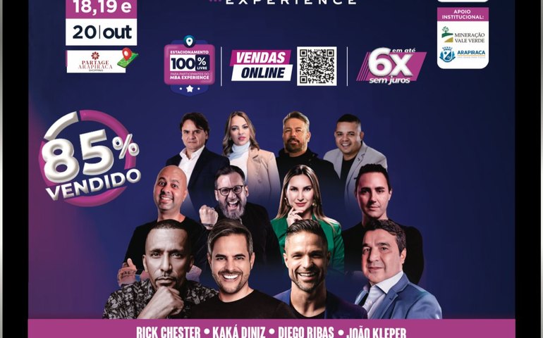 MBA Experience revela seus 12 mentores para 12ª edição em Arapiraca