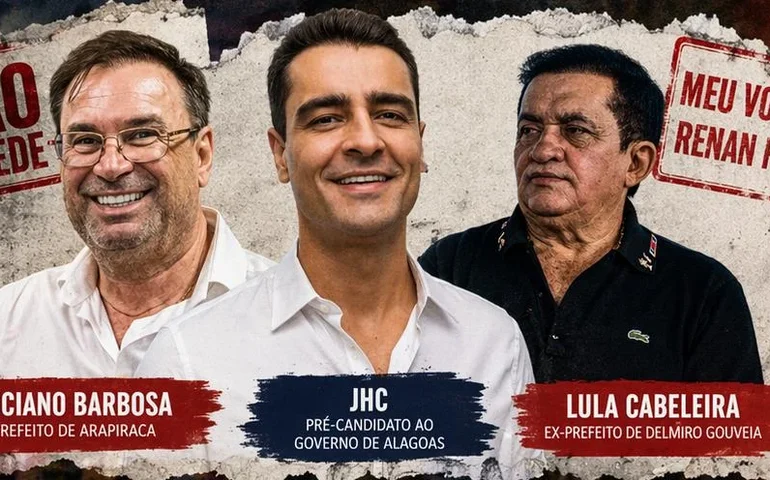 JHC tenta colar apoios de Luciano Barbosa e Lula Cabeleira, mas narrativa desmancha em menos de 24 horas