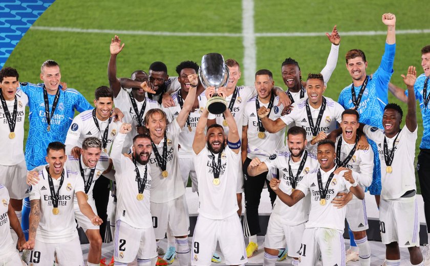 Real Madrid bate Eintracht e ganha a 5ª Supercopa com assistências brasileiras