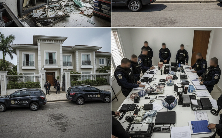 Polícia desarticula quadrilha ligada ao Comando Vermelho envolvida em explosões de caixas eletrônicos e roubos em mansões