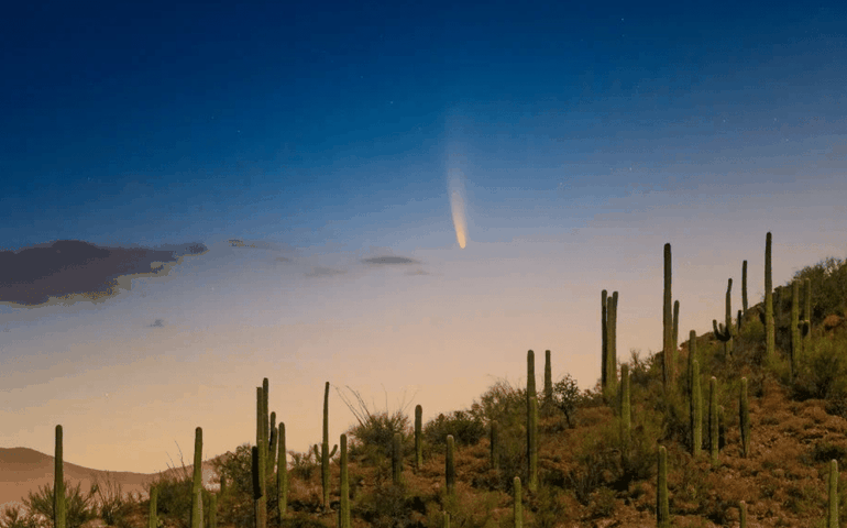 Cometa Neowise começa &#8216;visita&#8217; à Terra no dia 22