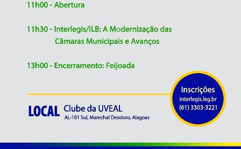 Encontro estadual de vereadores terá senador, governador e lideranças como convidados