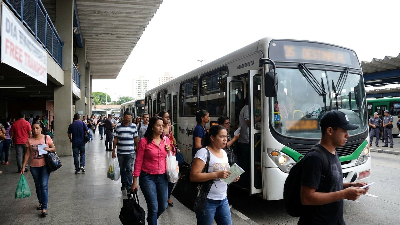 Metrô, trens e ônibus metropolitanos de SP terão isenção de tarifa neste domingo