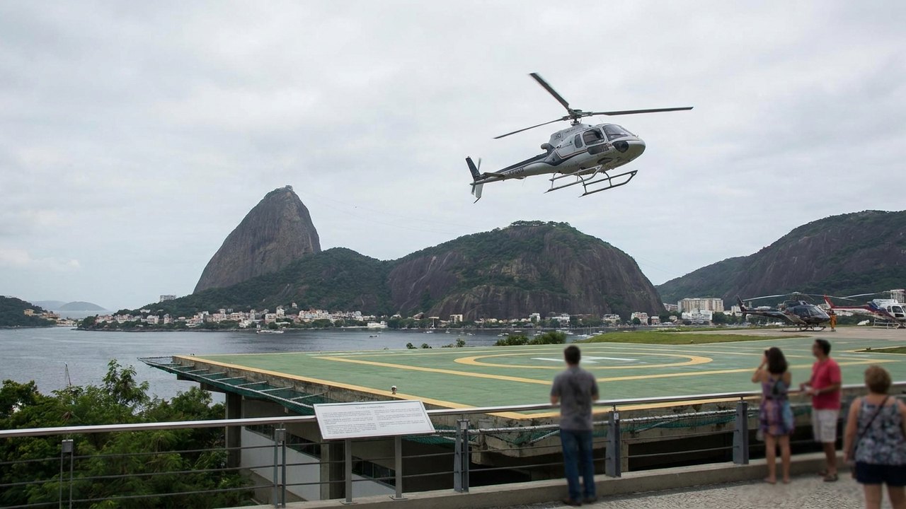 Voos panorâmicos de turismo no Rio funcionam normalmente um dia após queda de helicóptero na Vista Chinesa