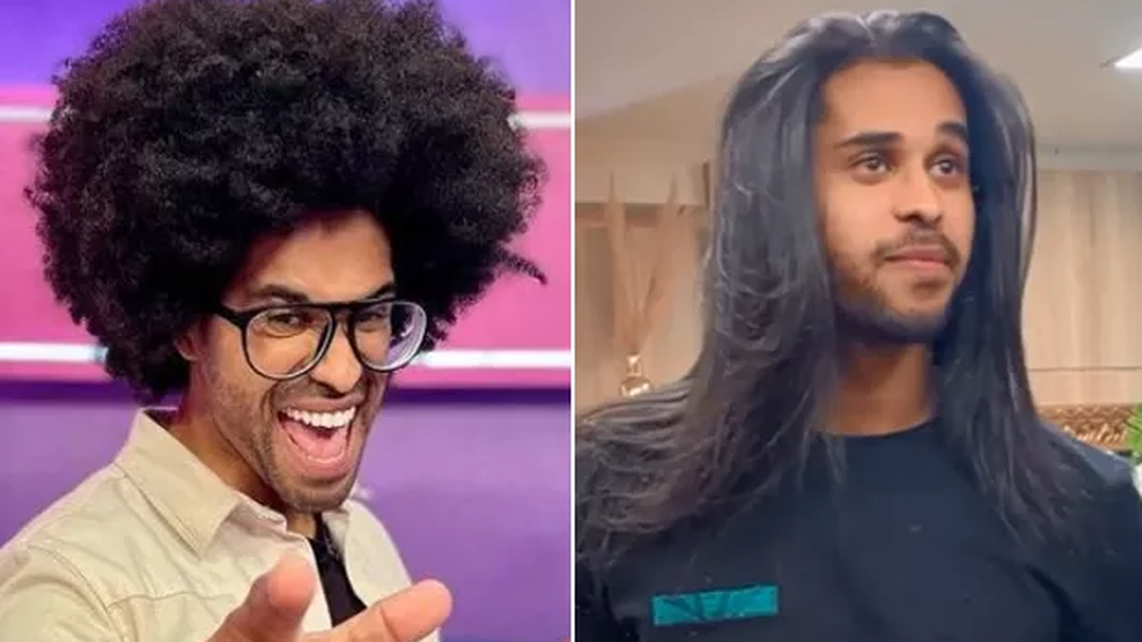 Ex-BBB Luciano Estevan alisa o cabelo e gera reação nas redes sociais