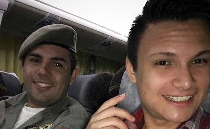 O soldado Miguel Martins, que recebeu autorização da Brigada Militar (a PM gaúcha)-Foto: divulgação O soldado Miguel Martins, que recebeu autorização da Brigada Militar (a PM gaúcha)-Foto: divulgação