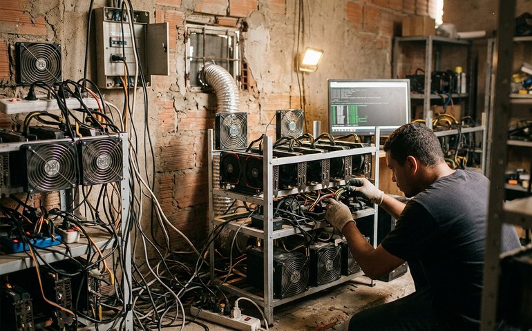 O que é a mineração de criptomoedas, prática investigada no Complexo do Lins