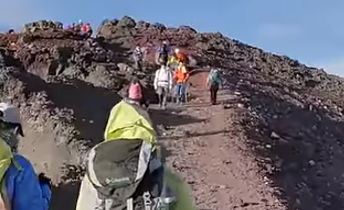 Monte Fuji, no Japão, onde menino de 7 anos foi deixado sozinho pelo pai durante uma trilha