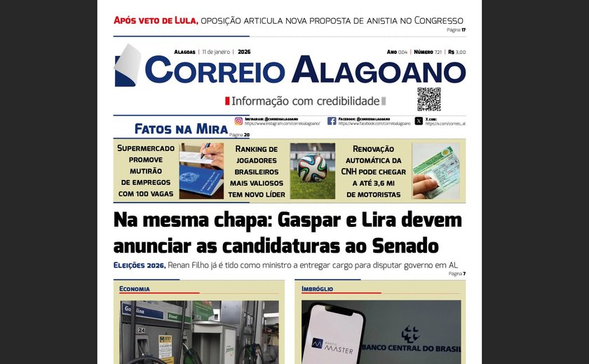 Na mesma chapa: Gaspar e Lira devem anunciar as candidaturas ao Senado
