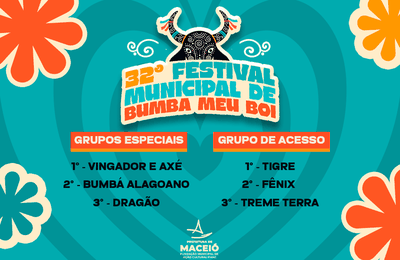 Vingador, Axé e Tigre conquistam títulos de campeões do 32º Festival Municipal de Bumba Meu Boi