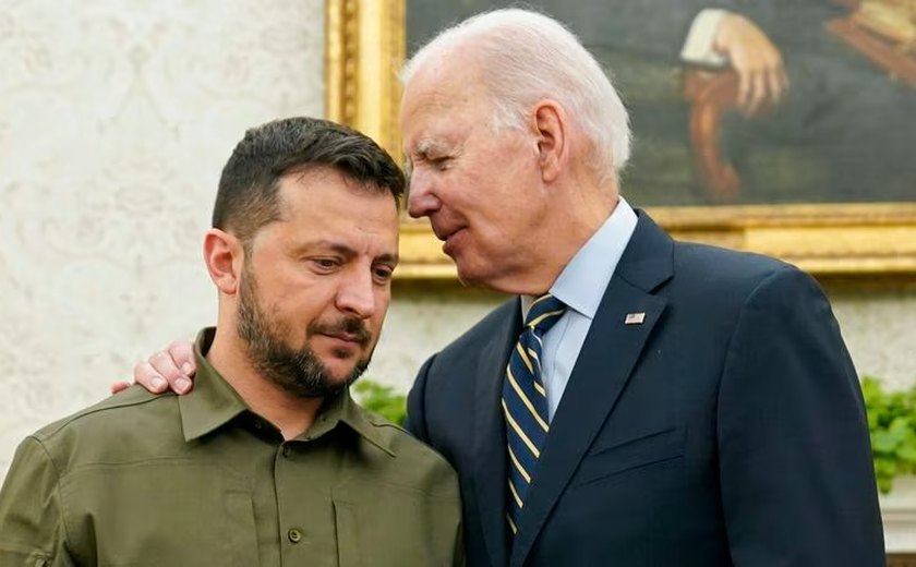 Biden recebe Zelensky na Casa Branca em meio ao aumento de cansaço com guerra na Ucrânia