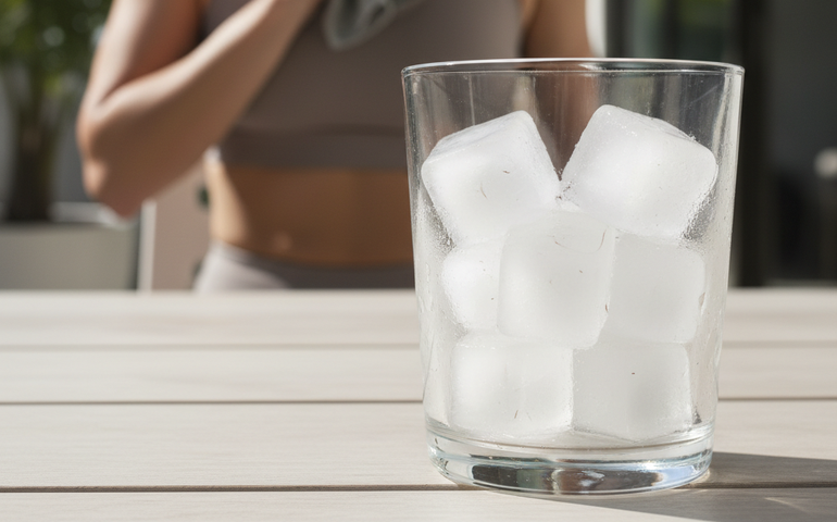 Água de coco em cubos de gelo: refrescância e benefícios para o calor e a prática esportiva