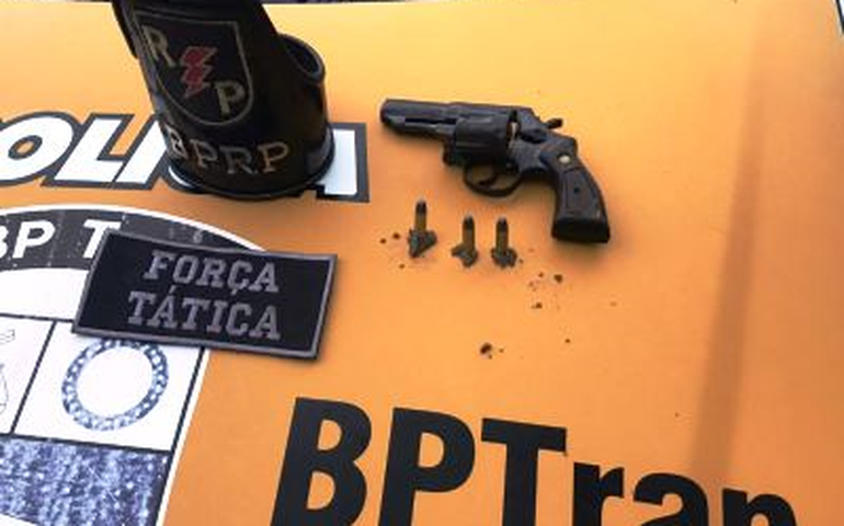 BPTran e BPRp prendem indivíduo por Porte Ilegal de Arma de Fogo e Embriaguez ao Volante