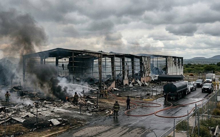 Incêndio destrói armazéns do programa alimentar no México e gera prejuízo milionário