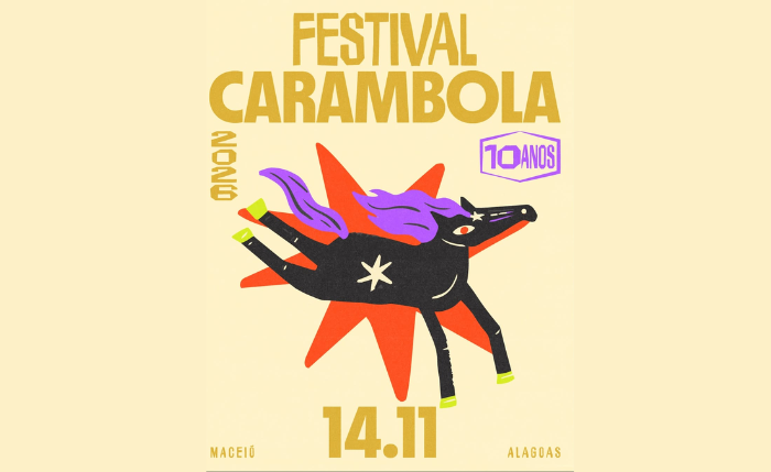 Festival Carambola confirmou edição de 2026 para o dia 14 de novembro, no Jaraguá, em Maceió